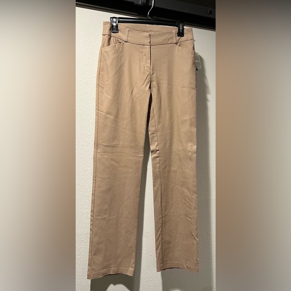 Design by Olivia khaki tan color pants NWT women size small - Picture 2 of 5